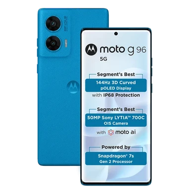 MOTOROLA G96 5G (Pantone Dresden Blue, 128 GB) (8 GB RAM) | CrazzyHub