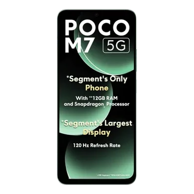POCO M7 5G (Mint Green, 128 GB) (6 GB RAM) | CrazzyHub