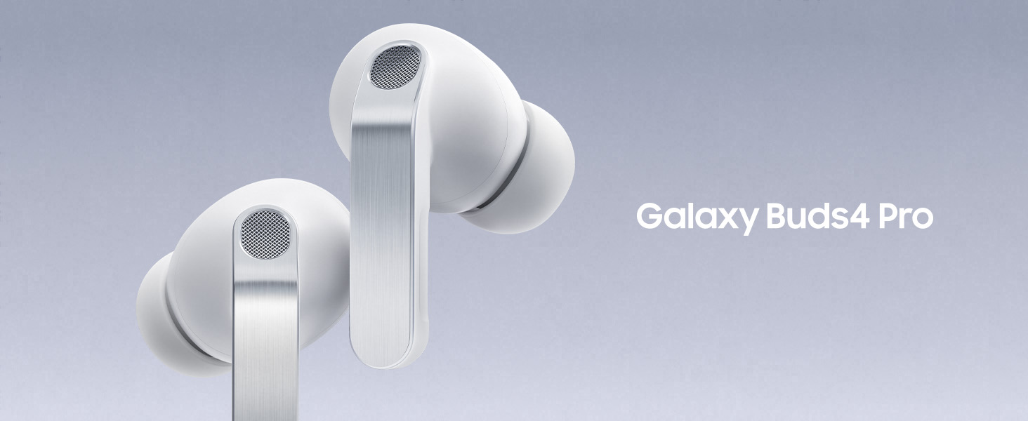 Samsung Galaxy Buds4 Pro Bluetooth Headset (White, In the Ear
