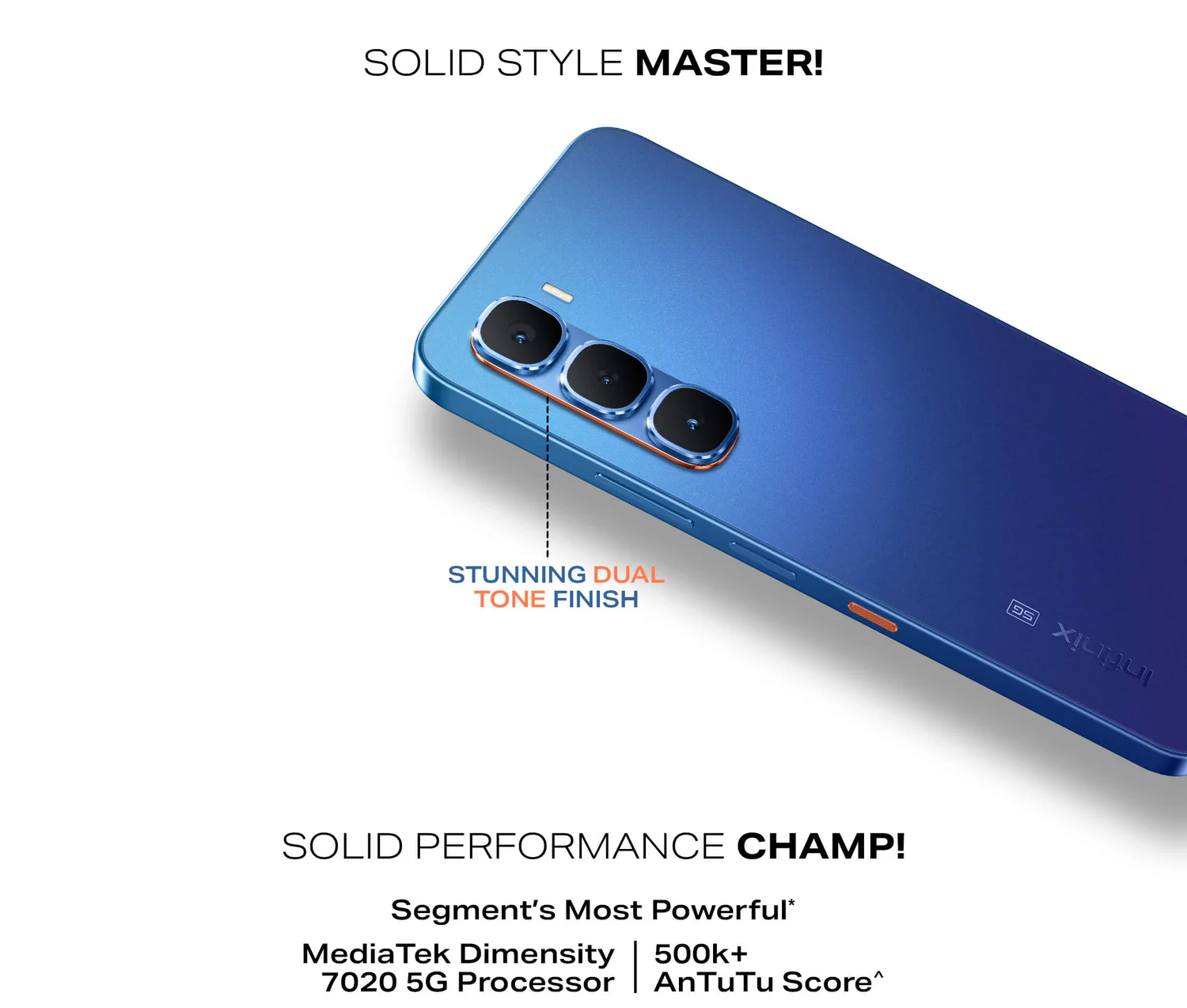 Infinix Hot 60 5G+ (Sleek Black, 128 GB) (6 GB RAM) 4.3964 Ratings